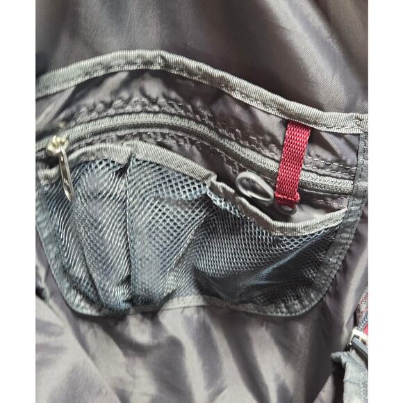 Outdoor Products Gray Maroon Multi Compartment Backpack Padded Straps - Picture 5 of 7